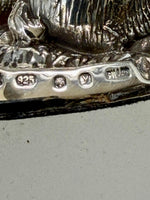 Load image into Gallery viewer, Sterling Silver Pair of Rabbits m
