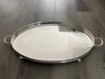Load image into Gallery viewer, Antique Victorian Silver Plated Gallery Tray by Walker &amp; Hall
