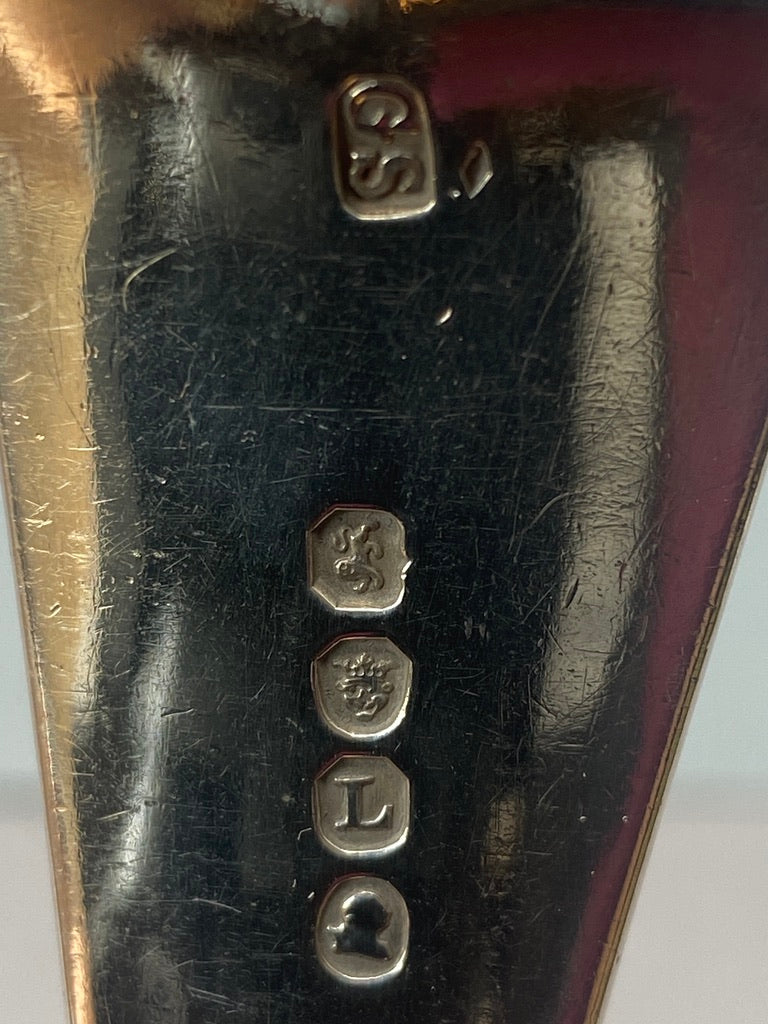 George III Sterling Silver Gravy Spoon and Fork