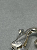 Load image into Gallery viewer, Pink Pearl Necklace with a Silver Heart Clasp
