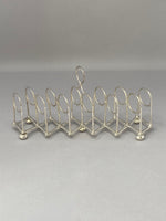 Load image into Gallery viewer, Unusual Victorian Silver Plated Expanding 7 Bar Toast Rack
