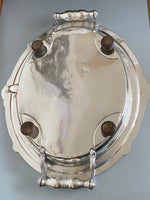 Load image into Gallery viewer, Antique Silver Plated Venison Dish/Well &amp; Tree
