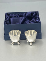 Load image into Gallery viewer, Antique 800 Sterling Silver Egg Cups
