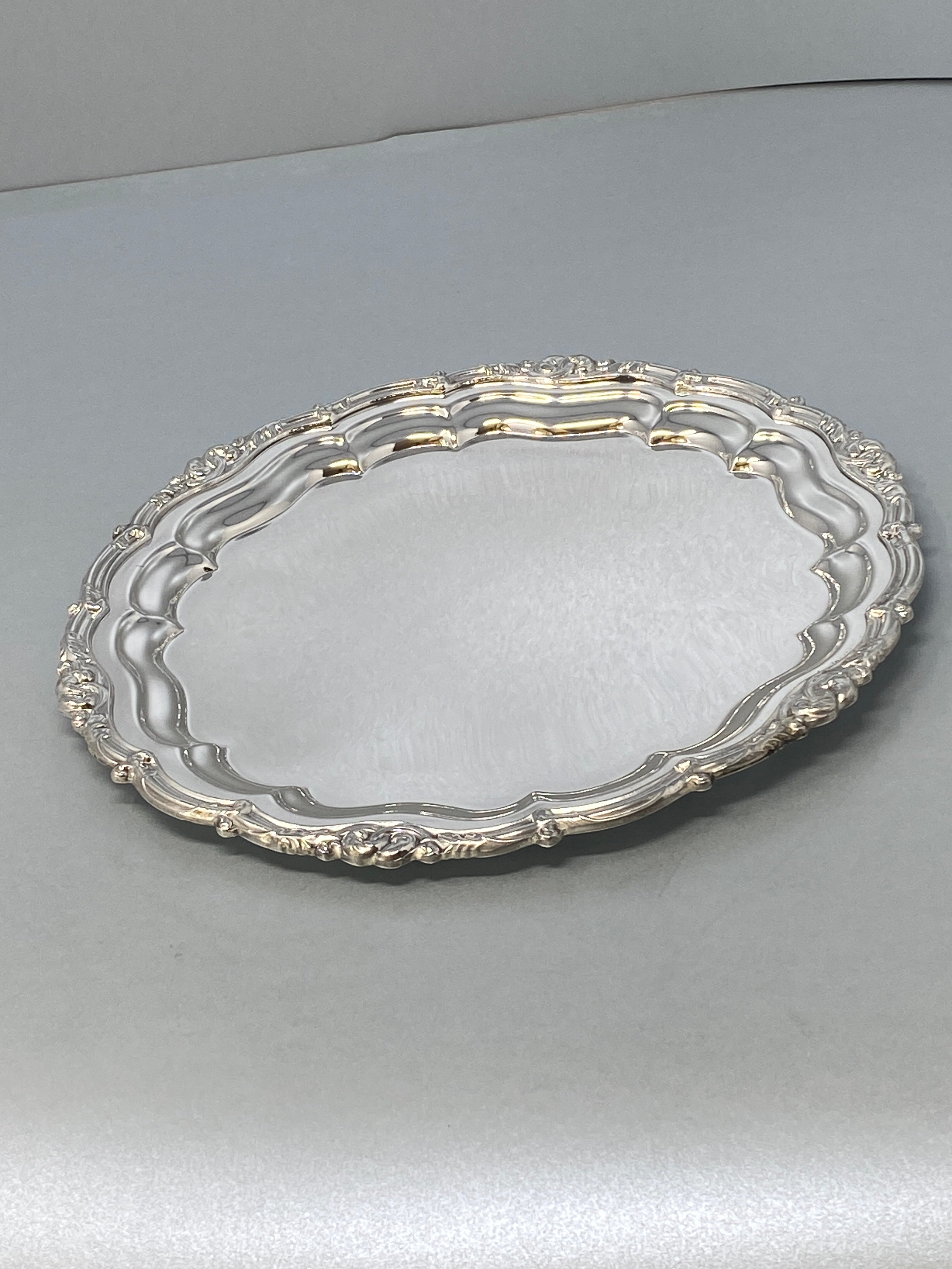 Antique Silver Plated Salver