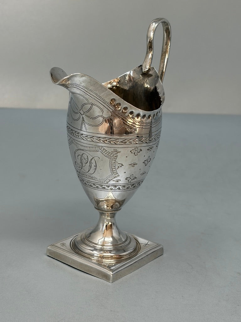 Antique Sterling Silver George III Helmet Style Cream Jug