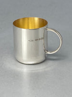 Load image into Gallery viewer, Sterling Silver Christening Cup with gilt inside
