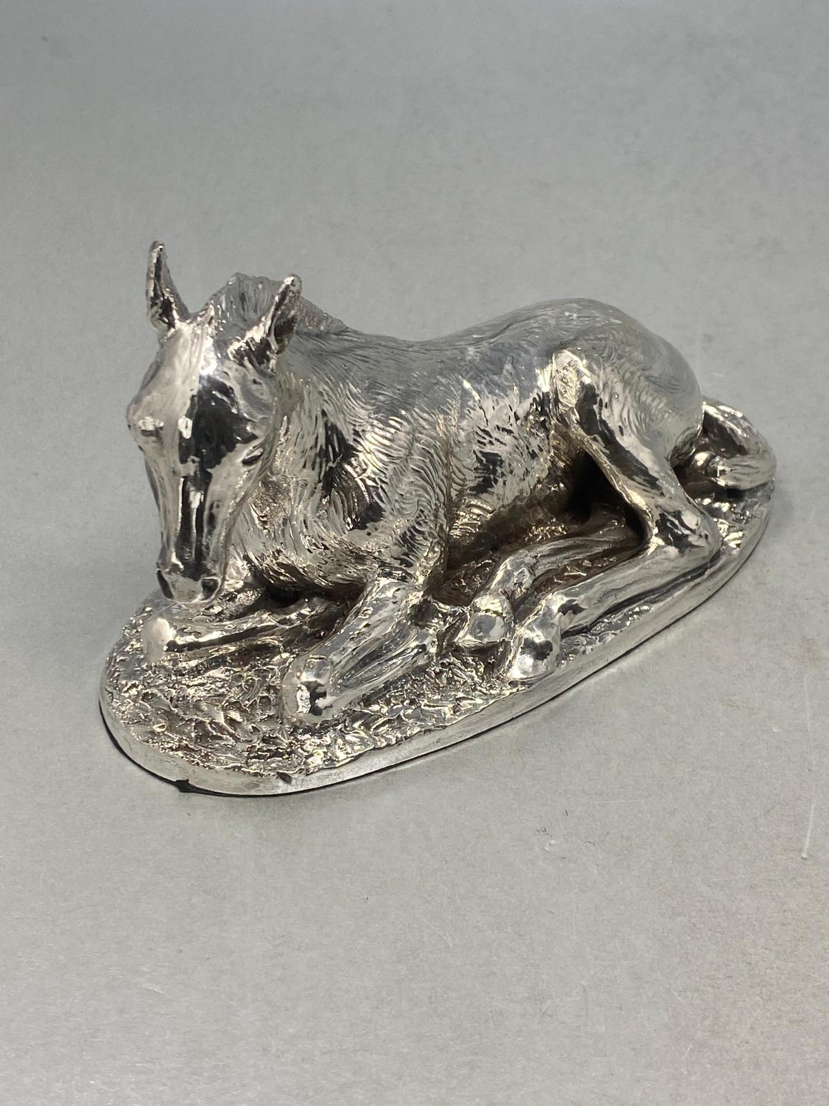 Sterling Silver Hose - Foal Laying Down Model