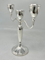 Load image into Gallery viewer, Sterling Silver 3 Lite Candelabra
