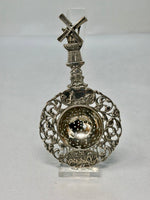 Load image into Gallery viewer, Antique Dutch Silver Tea Strainer /moving windmill handle
