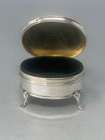 Load image into Gallery viewer, Antique Sterling Silver Trinket/Ring Box Hallmarked : Chester 1924
