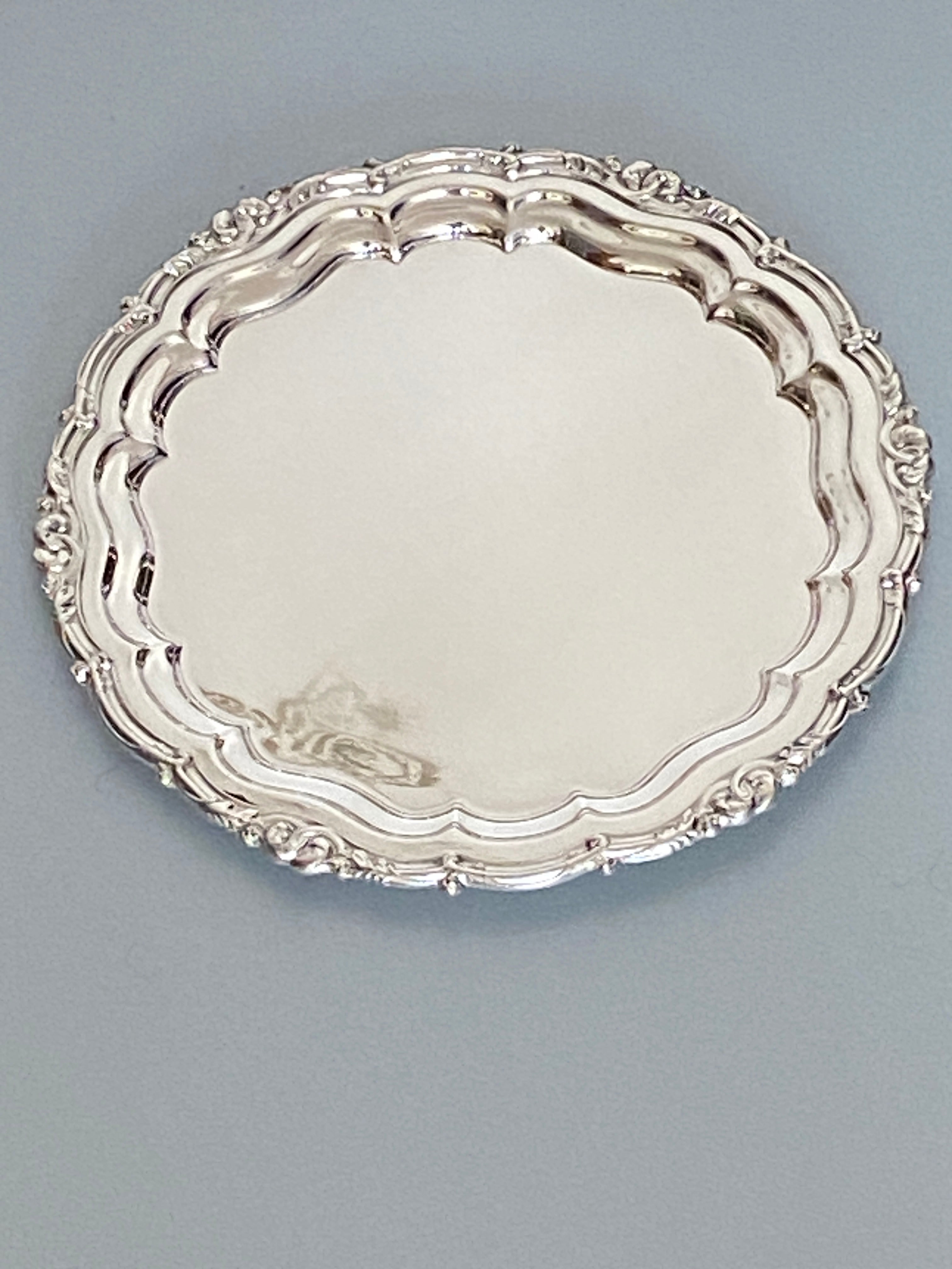 Antique Silver Plated Salver