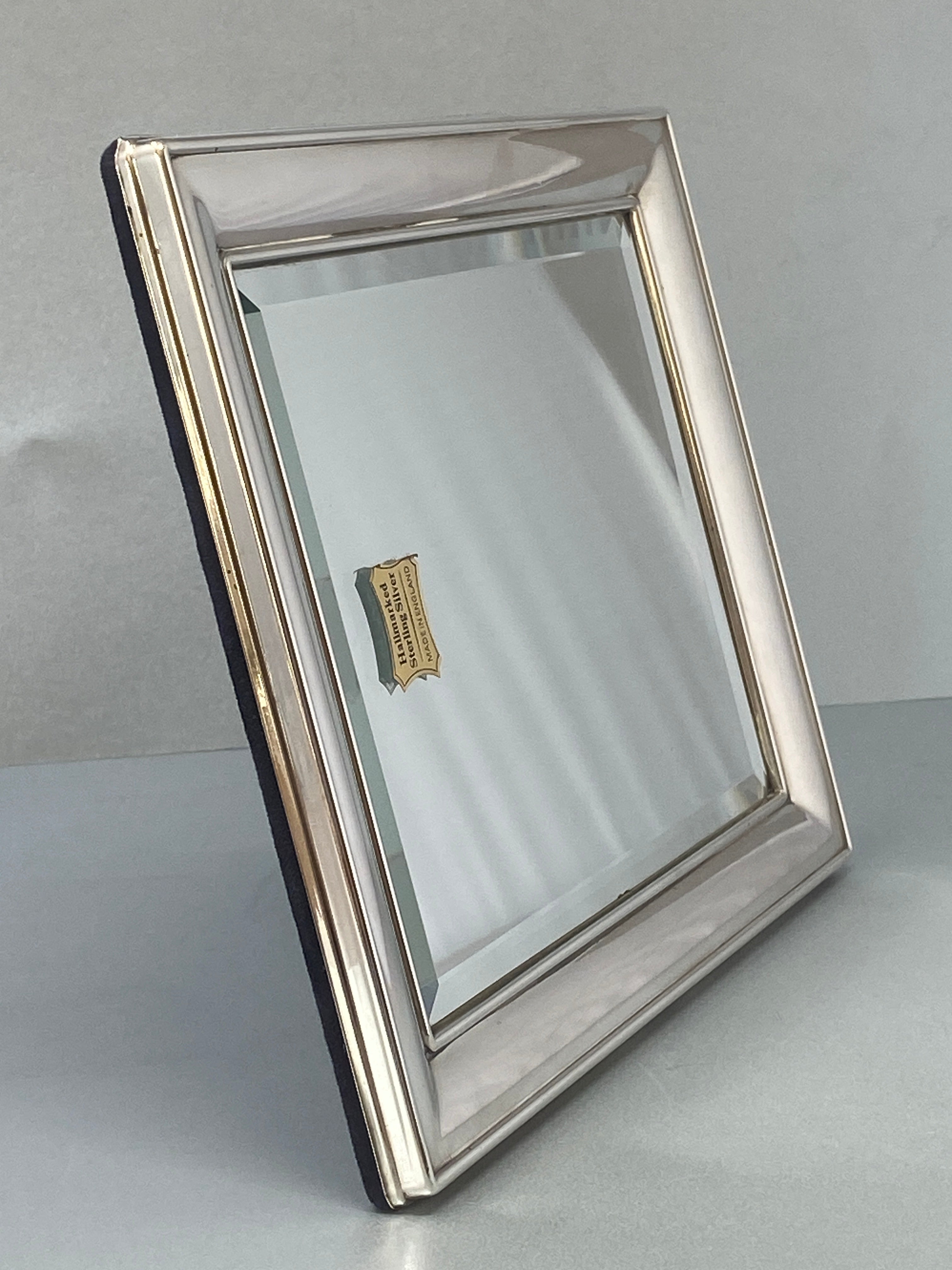 Silver Mirror with Bevelled Glass