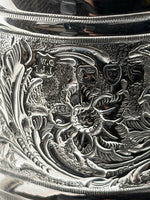 Load image into Gallery viewer, Antique Victorian Sterling Silver Half Pint Chased Mug - hallmarked London 1893
