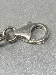 Sterling Silver & Garnet Bracelet