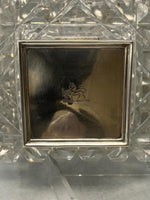 Load image into Gallery viewer, Antique Sterling Silver &amp; Cut Glass Inkwell
