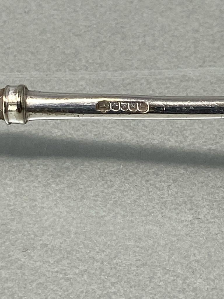 Antique Silver Plated Leaf Spoon
