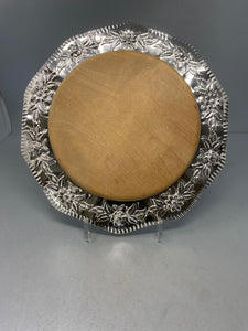Antique Silver Plate Bread/Cheese Board