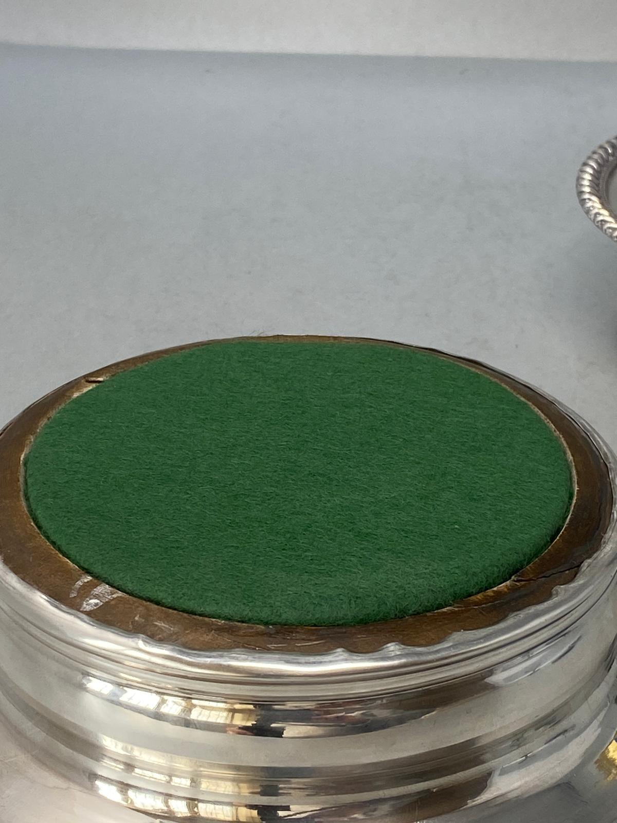Pair of Antique Old Sheffield Silver Plated Coasters