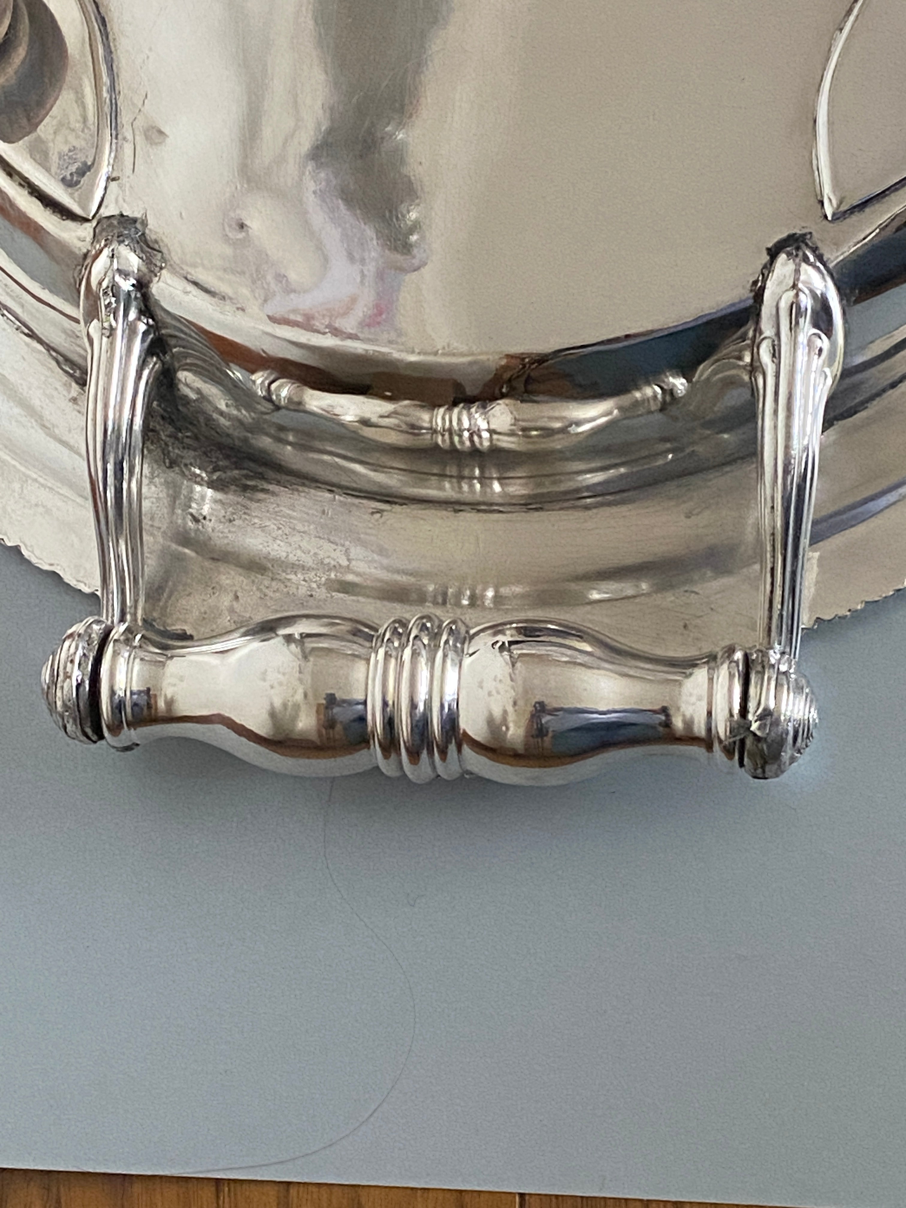 Antique Silver Plated Venison Dish/Well & Tree