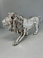 Load image into Gallery viewer, Sterling Silver Large Sized Lion - full english hallmark
