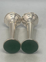 Load image into Gallery viewer, Pair of Sterling Silver Bud Vases
