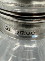 Load image into Gallery viewer, Antique Sterling Silver &amp; Cut Glass Perfume Bottle - Hallmarked London 1883
