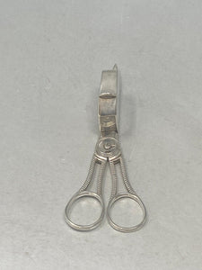 George III Antique Sterling Silver Snuffer &amp; Tray - excellent condition