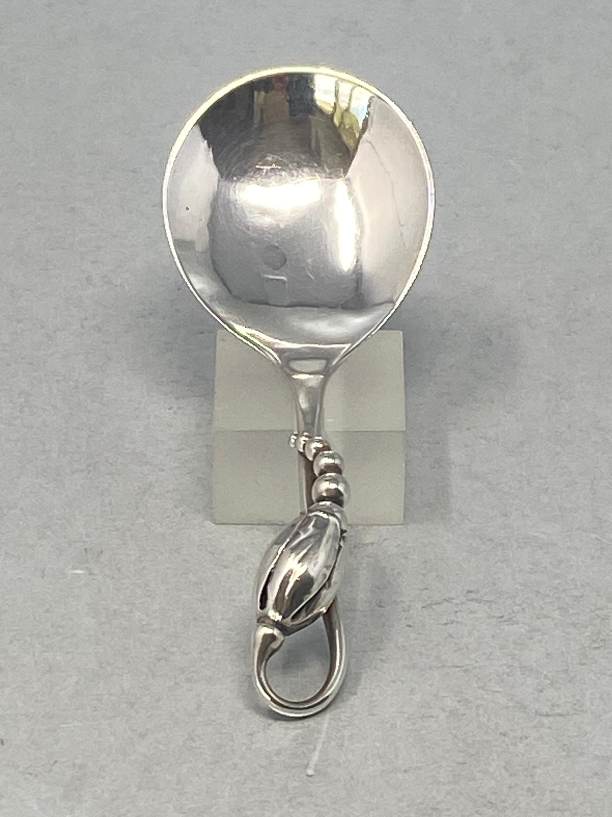 Sterling Silver Caddy Spoon by George Jensen