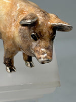 Load image into Gallery viewer, Sterling Silver and Enamel Pig
