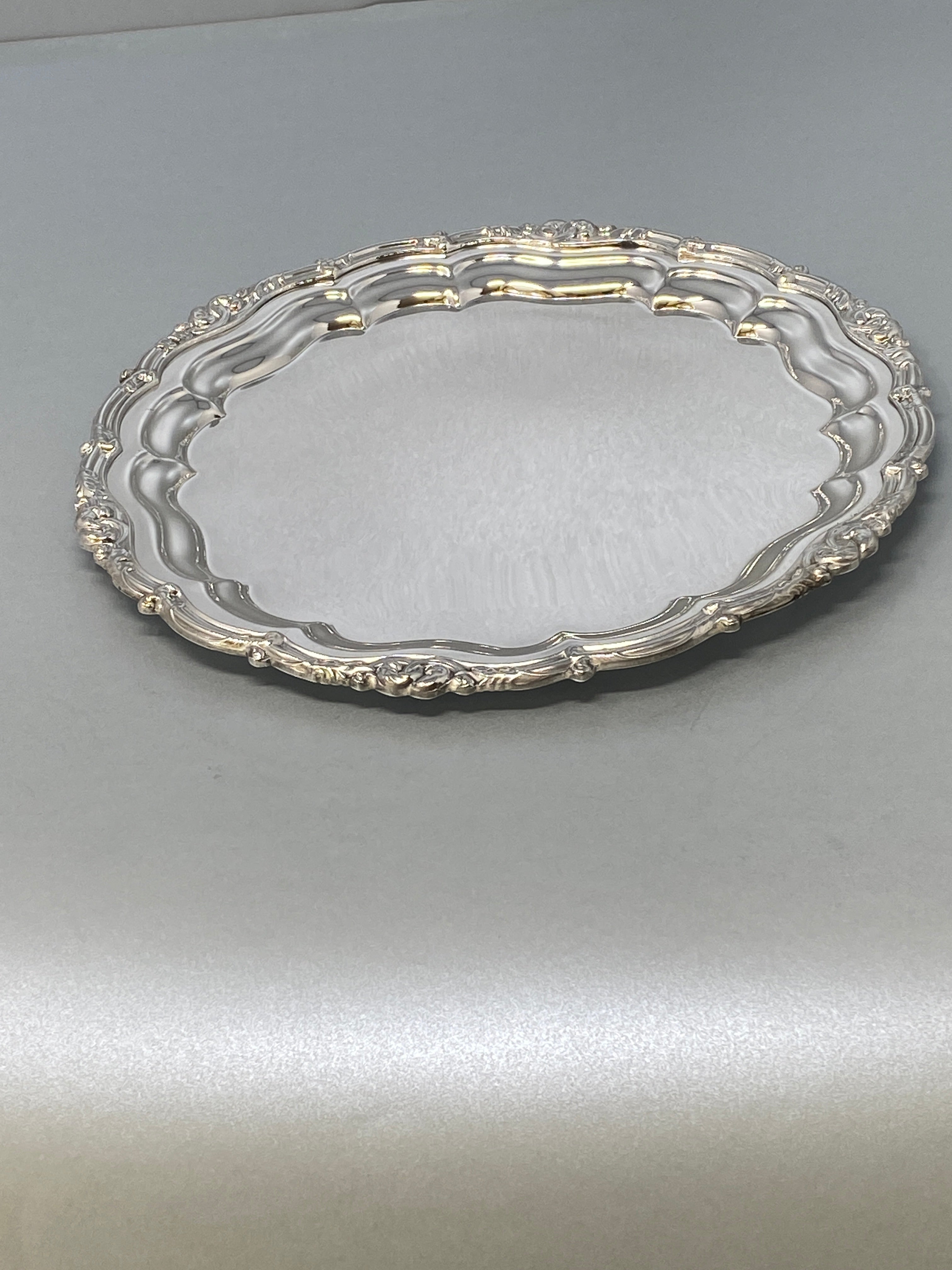Antique Silver Plated Salver