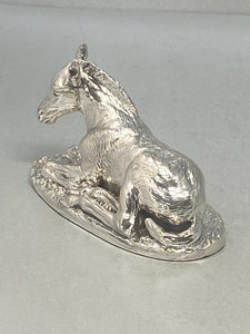 Sterling Silver Hose - Foal Laying Down Model