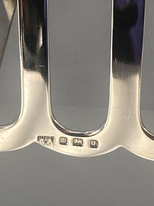 Sterling Silver 5 Bar Toast/Letter Rack by William Adams
