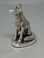 Load image into Gallery viewer, Sterling Silver Sitting Fox Model
