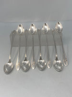 Load image into Gallery viewer, Set of Eight Silver Plated Ice Cream/Lemon Tea Spoons
