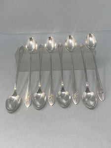 Set of Eight Silver Plated Ice Cream/Lemon Tea Spoons
