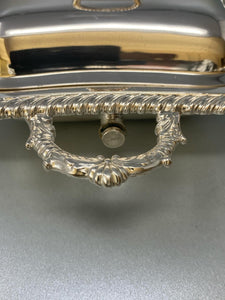 Antique Victorian Silver Plated Double Entree Dish