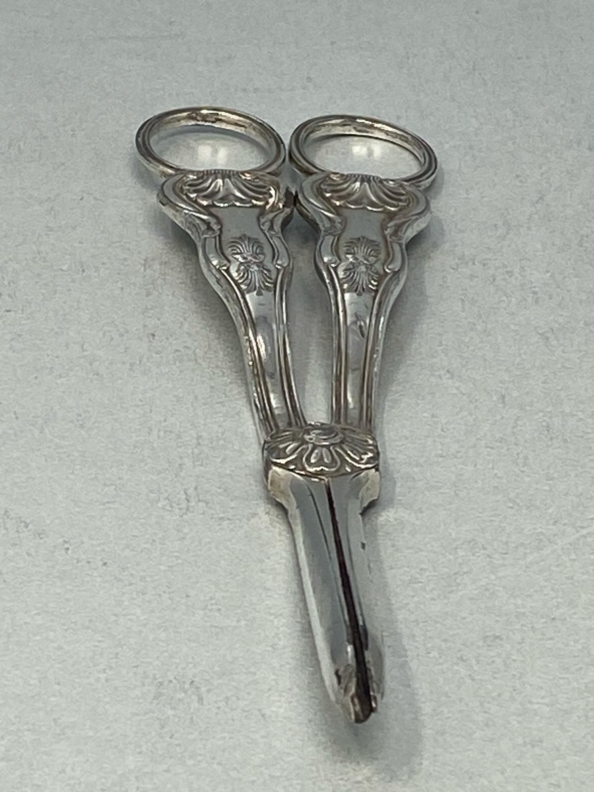 Antique Victorian Silver Plated Grape Scissors