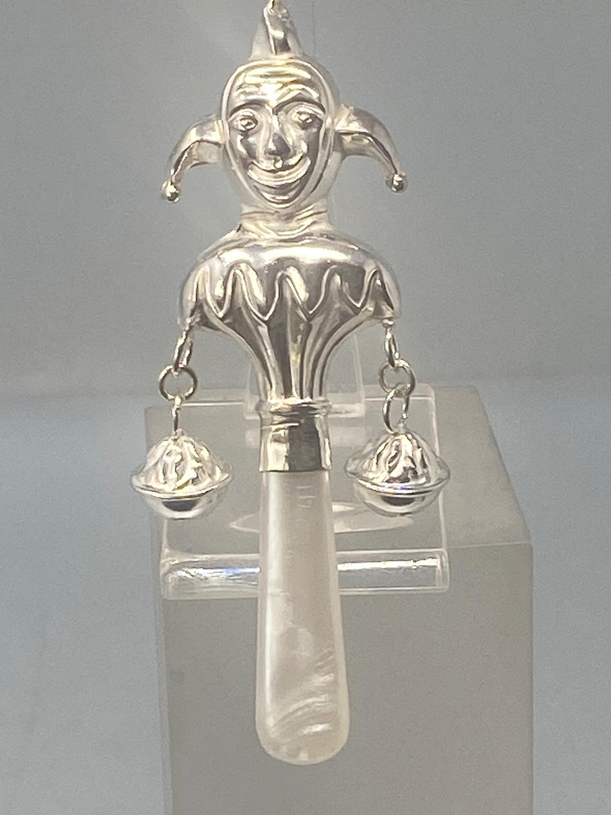 Sterling Silver Teething Ring &amp; Rattle