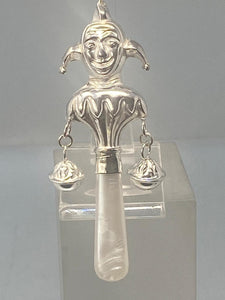 Sterling Silver Teething Ring &amp; Rattle
