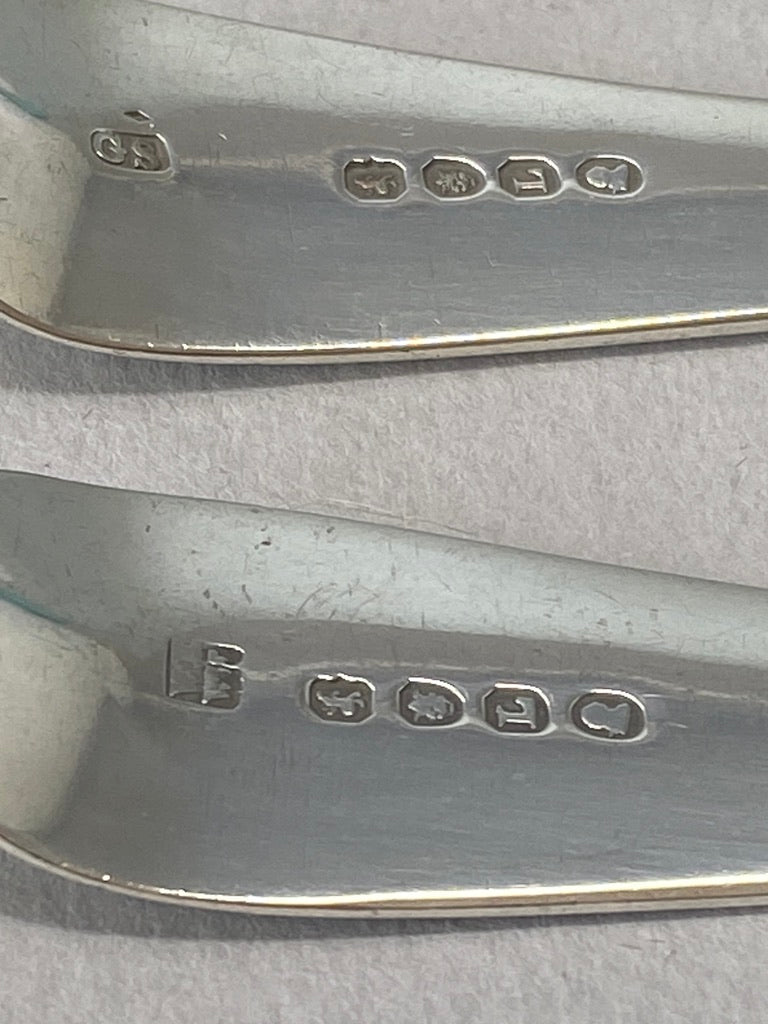 George III Sterling Silver Gravy Spoon and Fork