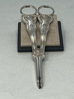 Load image into Gallery viewer, Antique Victorian Silver Plated Grape Scissors

