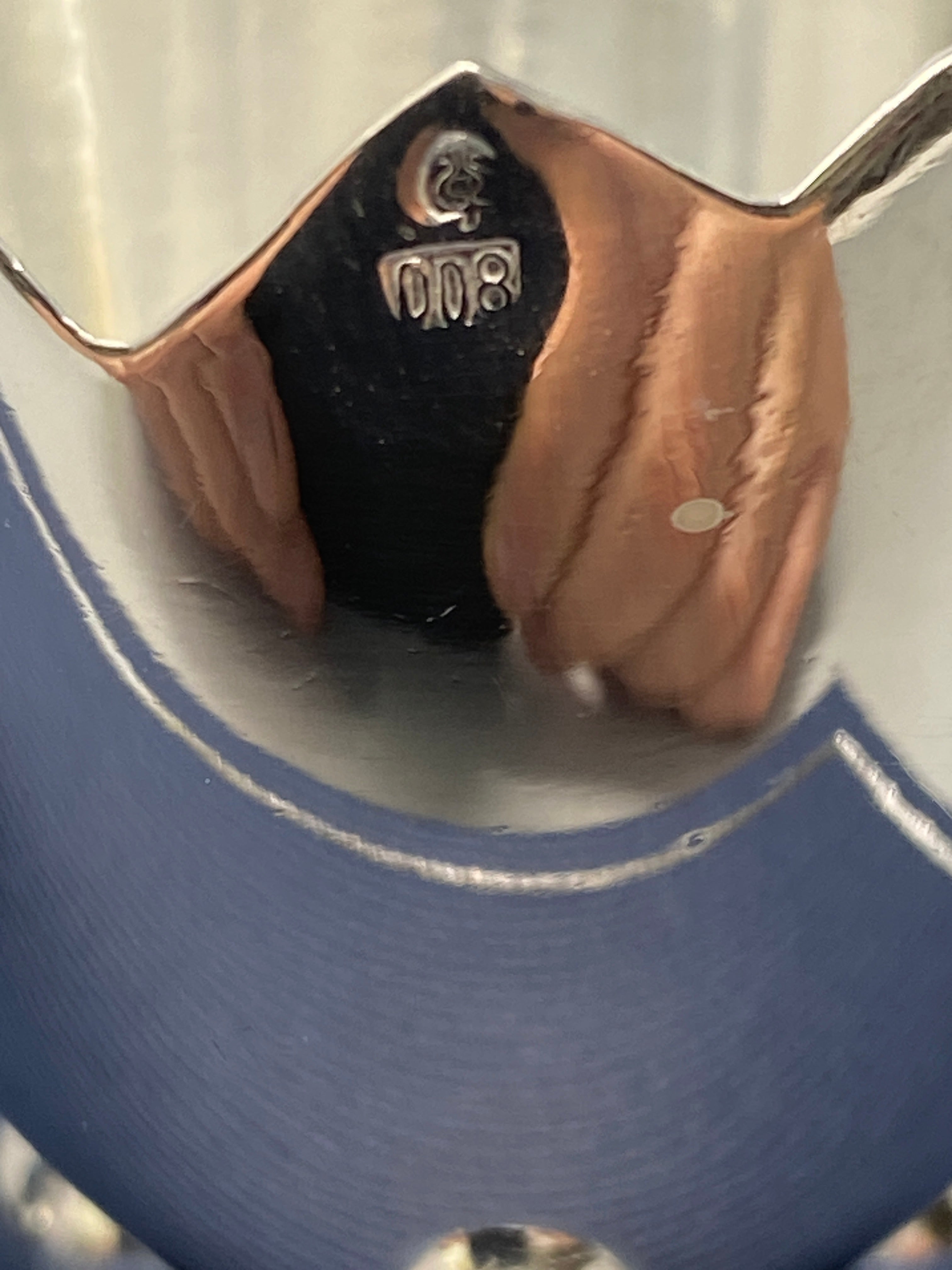 Antique 800 Sterling Silver Egg Cups