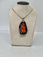 Load image into Gallery viewer, Sterling Silver and Amber Necklace
