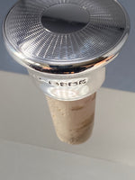 Load image into Gallery viewer, Pair of Sterling Silver Engine Turned Cork Bottle Stoppers
