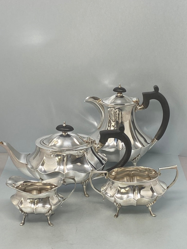 Antique Silver Plated Four Piece Tea & Coffee Set