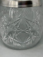 Load image into Gallery viewer, Antique Victorian Glass &amp; Silver Plated Biscuit Barrel
