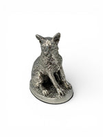 Load image into Gallery viewer, Sterling Silver Sitting Fox Model
