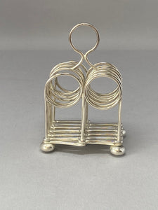 Unusual Victorian Silver Plated Expanding 7 Bar Toast Rack