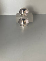 Load image into Gallery viewer, Pair of Vintage Sterling Silver Modernistic Salt &amp; Pepper Shakers
