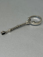 Load image into Gallery viewer, Sterling Silver &amp; Glass Magnifying Pendant
